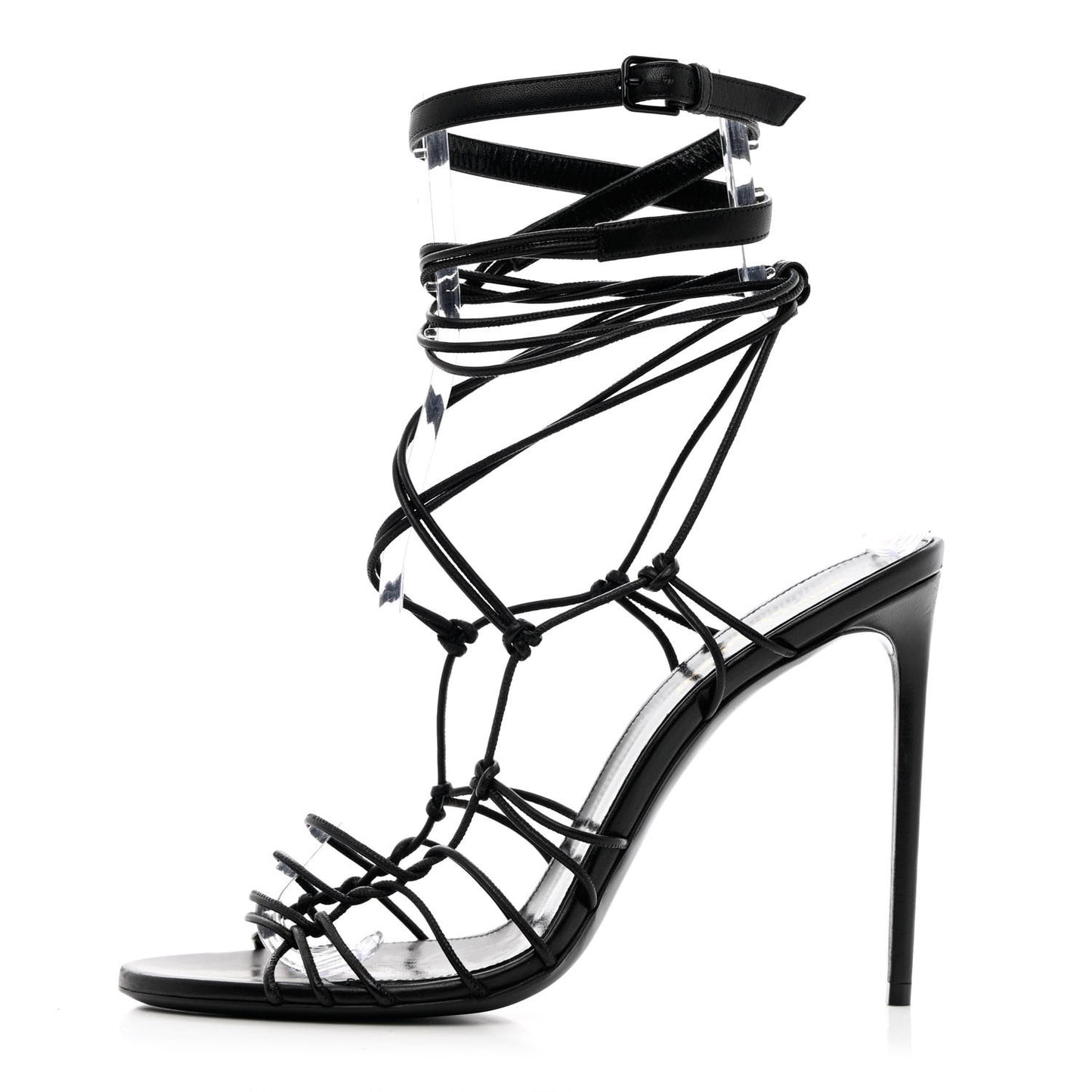 Robin Zig Zag Heels Sandals 40 Black