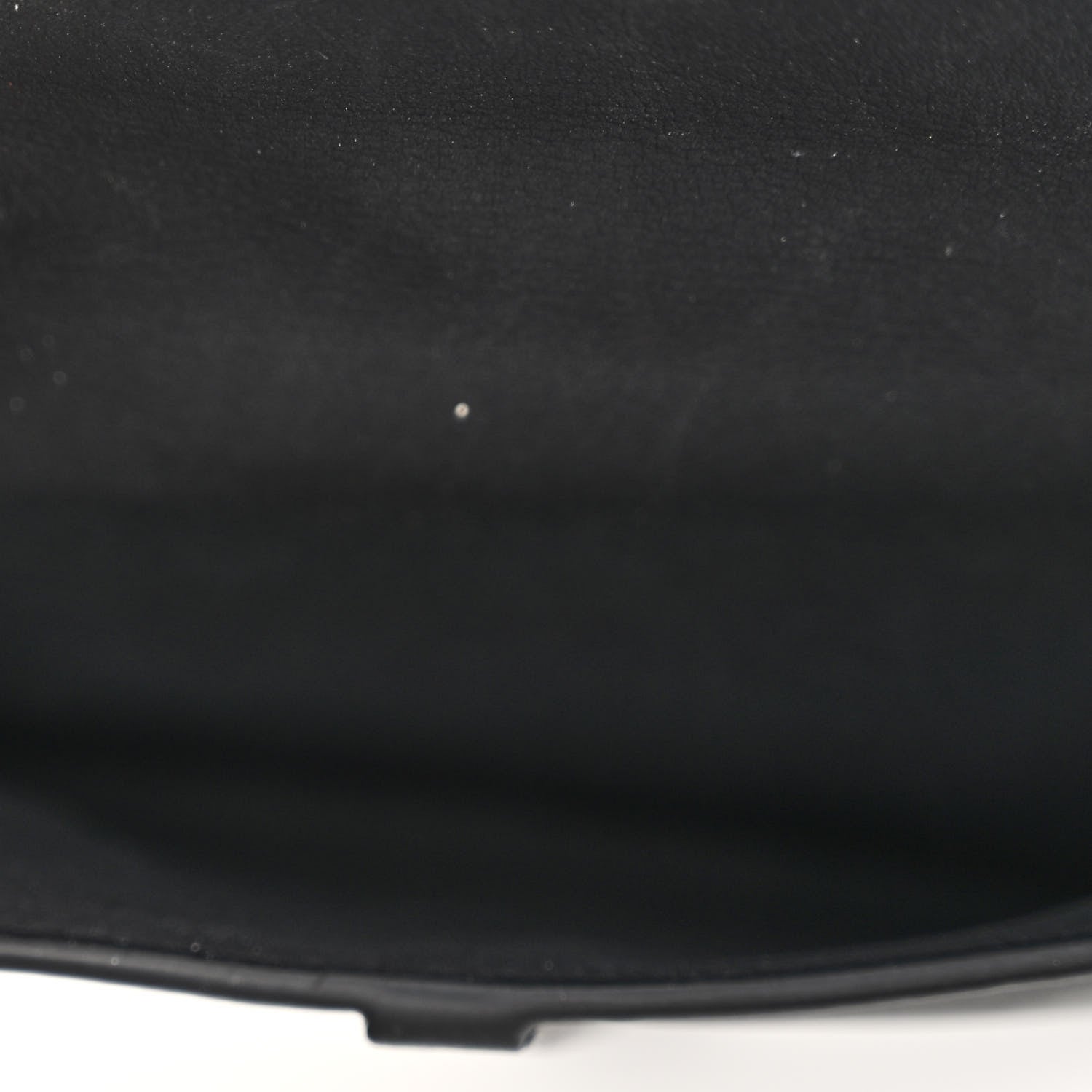 Christian Dior Ultra Matte Calfskin Nano Saddle Chain Pouch Black 4 of 8