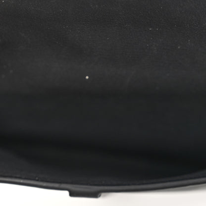 Christian Dior Ultra Matte Calfskin Nano Saddle Chain Pouch Black 4 of 8