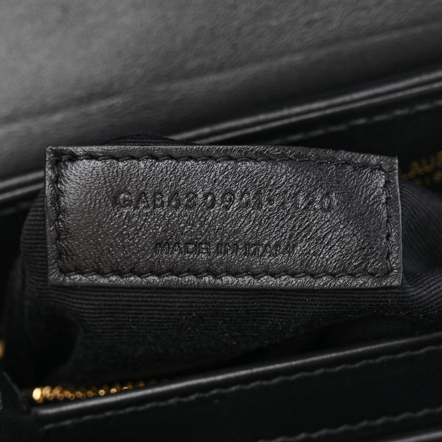 Calfskin Y Quilted Monogram Toy Loulou Crossbody Bag Black