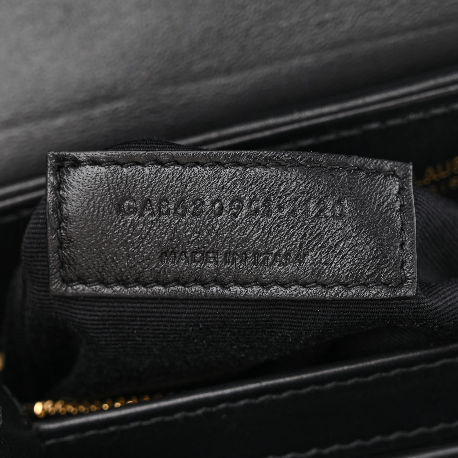 Saint Laurent Calfskin Y Quilted Monogram Toy Loulou Crossbody Bag Black 7 of 11