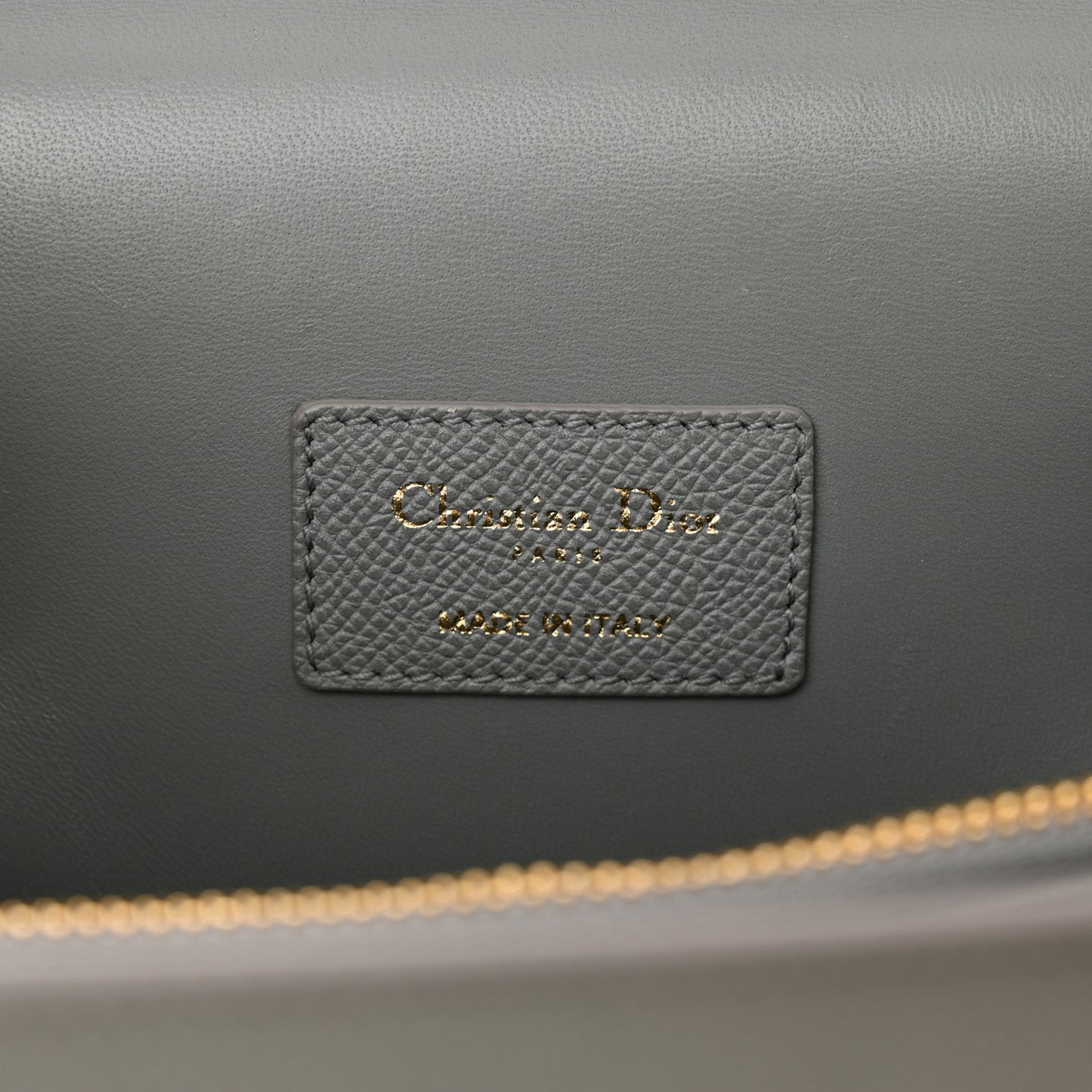 Grained Calfskin Large St. Honore Tote Grey Stone