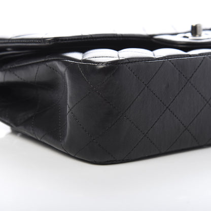 Chanel Lambskin Quilted Medium Double Flap Black 9 of 13