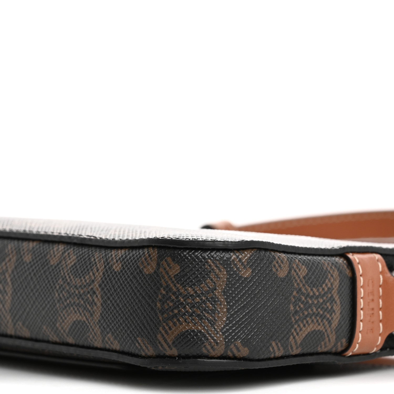 Celine Triomphe Canvas Horizontal Pouch Tan 10 of 11