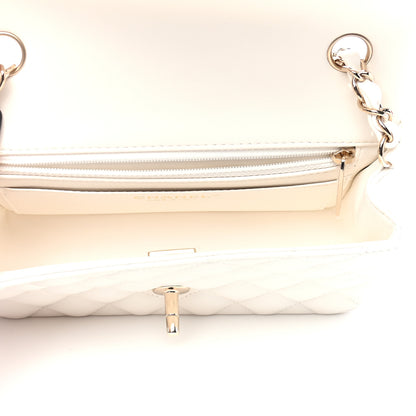 Chanel Lambskin Quilted Mini Rectangular Flap White 4 of 8