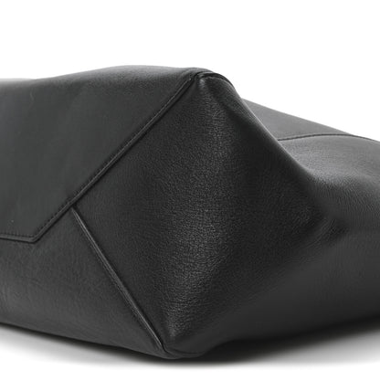 Celine Calfskin Clasp Horizontal Cabas Black 10 of 10