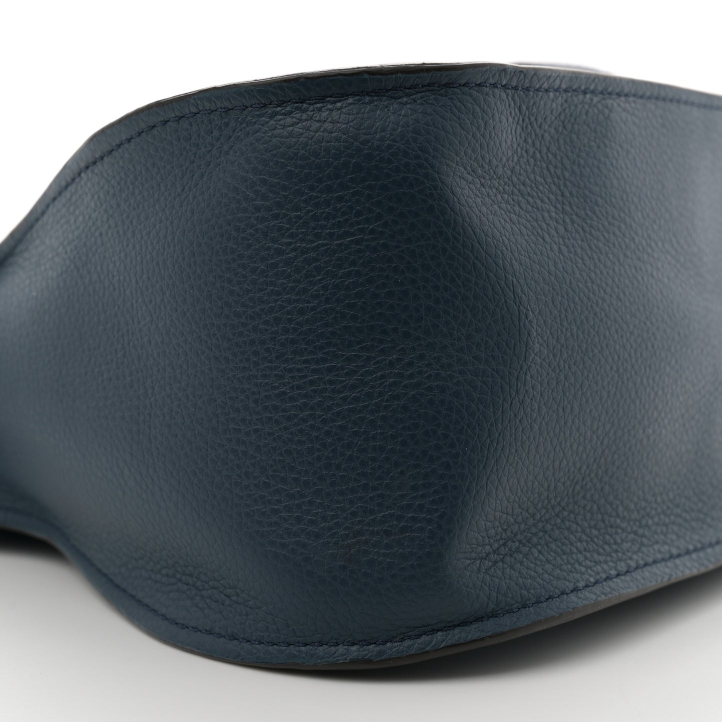 Calfskin Braided Medium Marcie Double Carry Navy