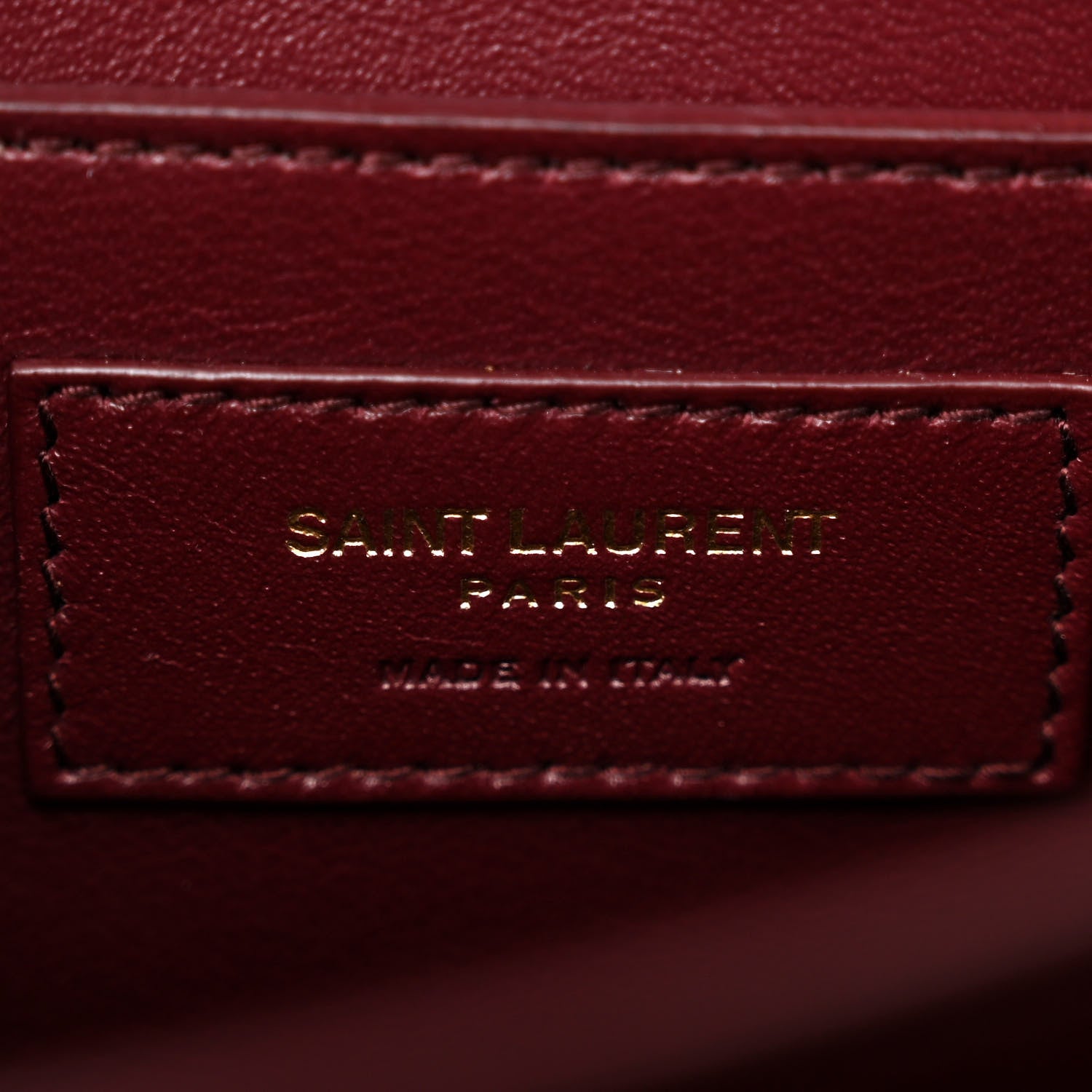 Saint Laurent Smooth Calfskin Medium Classic Monogram Cassandra Top Handle Black Rouge Legion 6 of 9