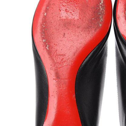 Christian Louboutin Shiny Nappa Ballalla Flats 38 Black 6 of 7