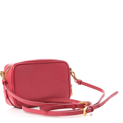Prada Saffiano Mini Camera Crossbody Bag Peonia 2 of 13