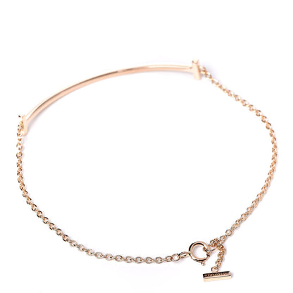 Tiffany 18K Rose Gold T Smile Bracelet 3 of 7
