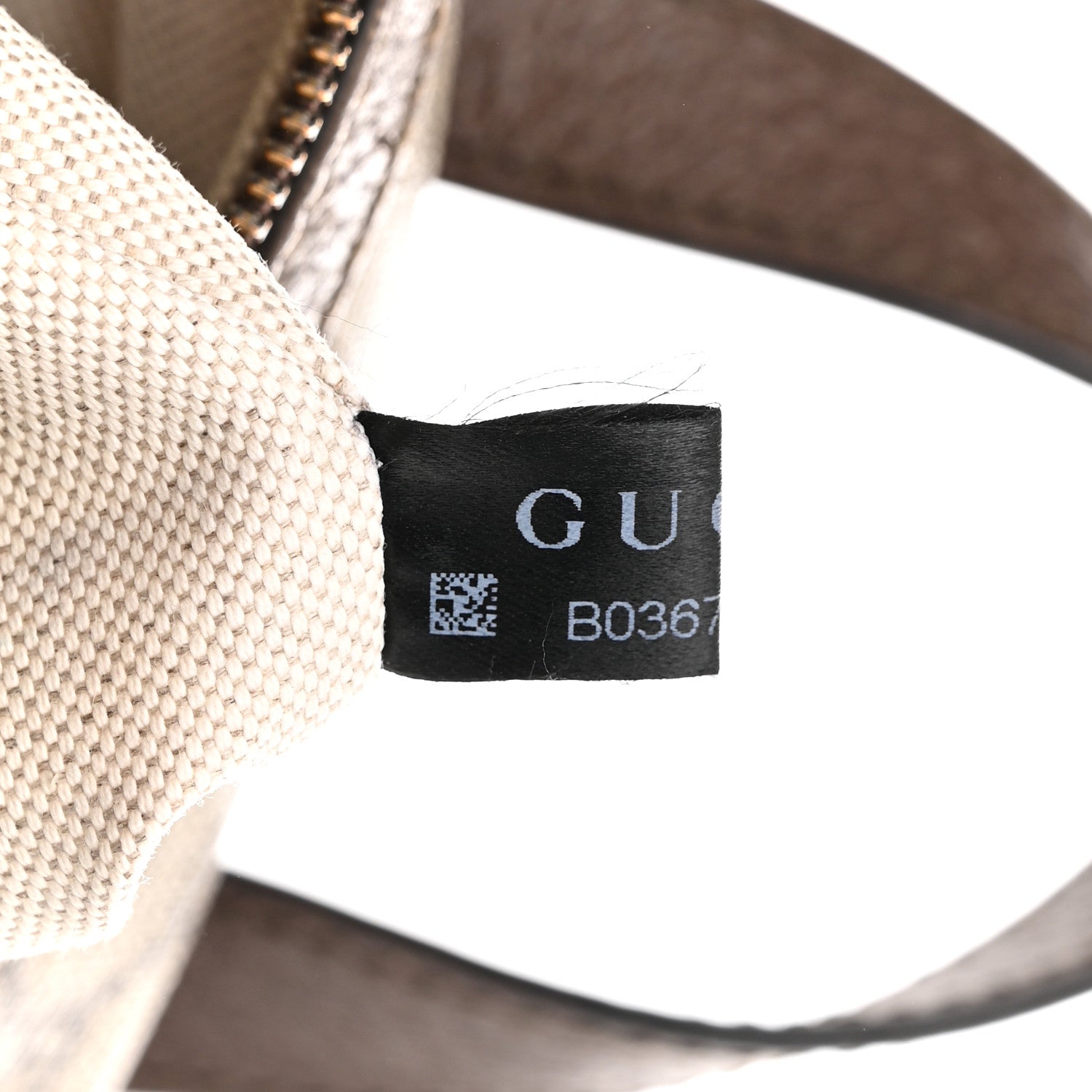 Gucci GG Supreme Monogram Calfskin Web Small Ophidia Day Backpack Beige Ebony New Acero 9 of 12