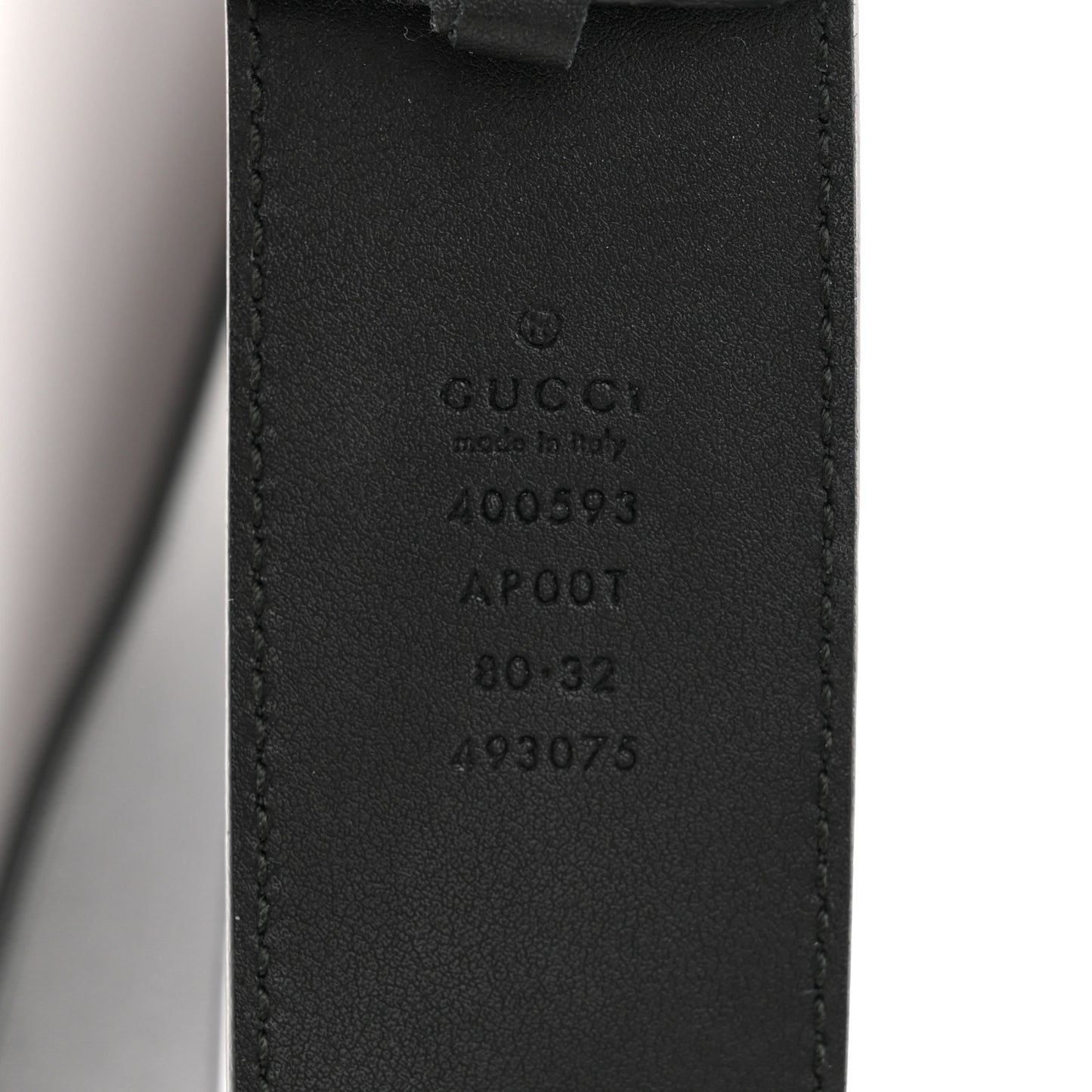 Calfskin Double G 40mm Belt 80 32 Black