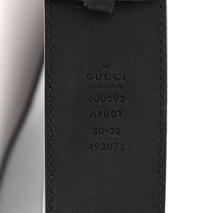 Gucci Calfskin Double G 40mm Belt 80 32 Black 3 of 3