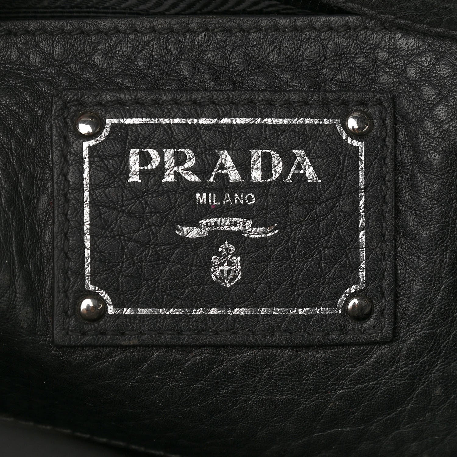 Prada Vitello Daino Shopping Tote Black 5 of 10