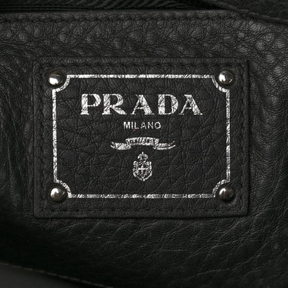 Prada Vitello Daino Shopping Tote Black 5 of 10