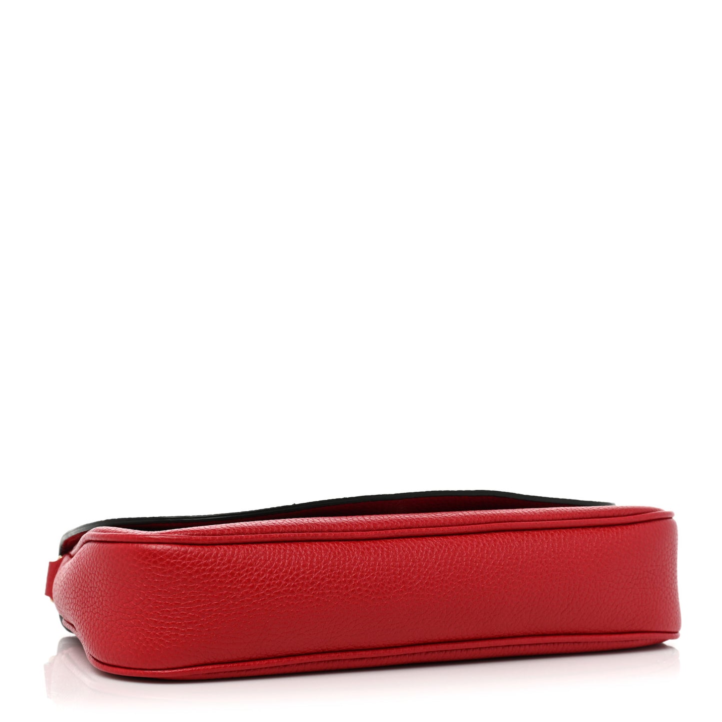 Pebbled Calfskin Medium Soho Flap Crossbody Vibrant Red