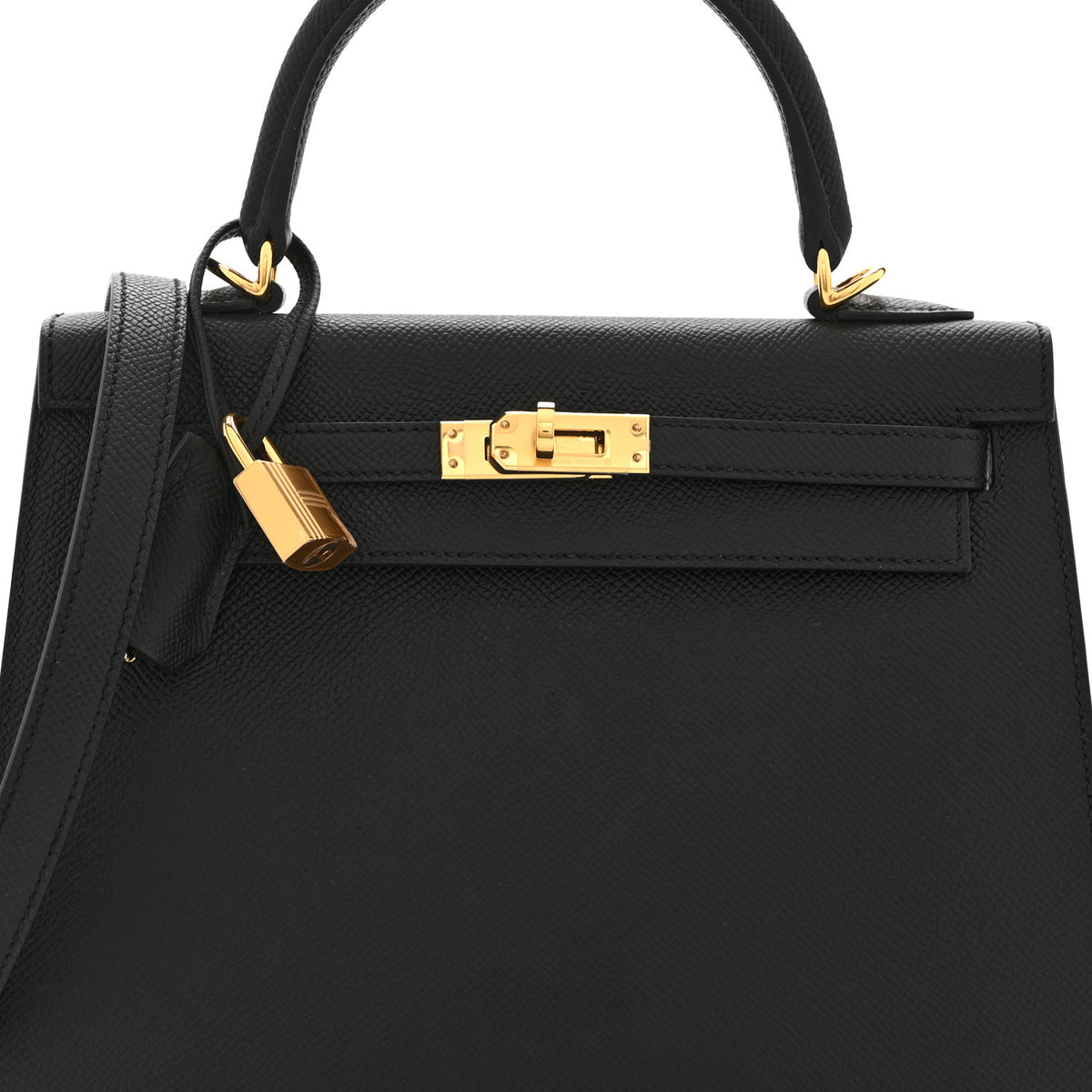 Hermes Epsom Kelly Sellier 25 Black 8 of 11