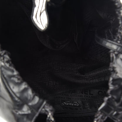 Chanel Vinyl XL Coco Cabas Black 6 of 22