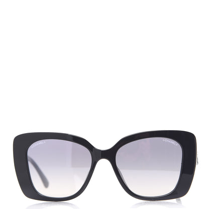 Chanel Acetate Strass Square Sunglasses 5422 Black 4 of 8
