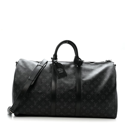 Louis Vuitton Monogram Eclipse Keepall Bandouliere 55 1 of 13