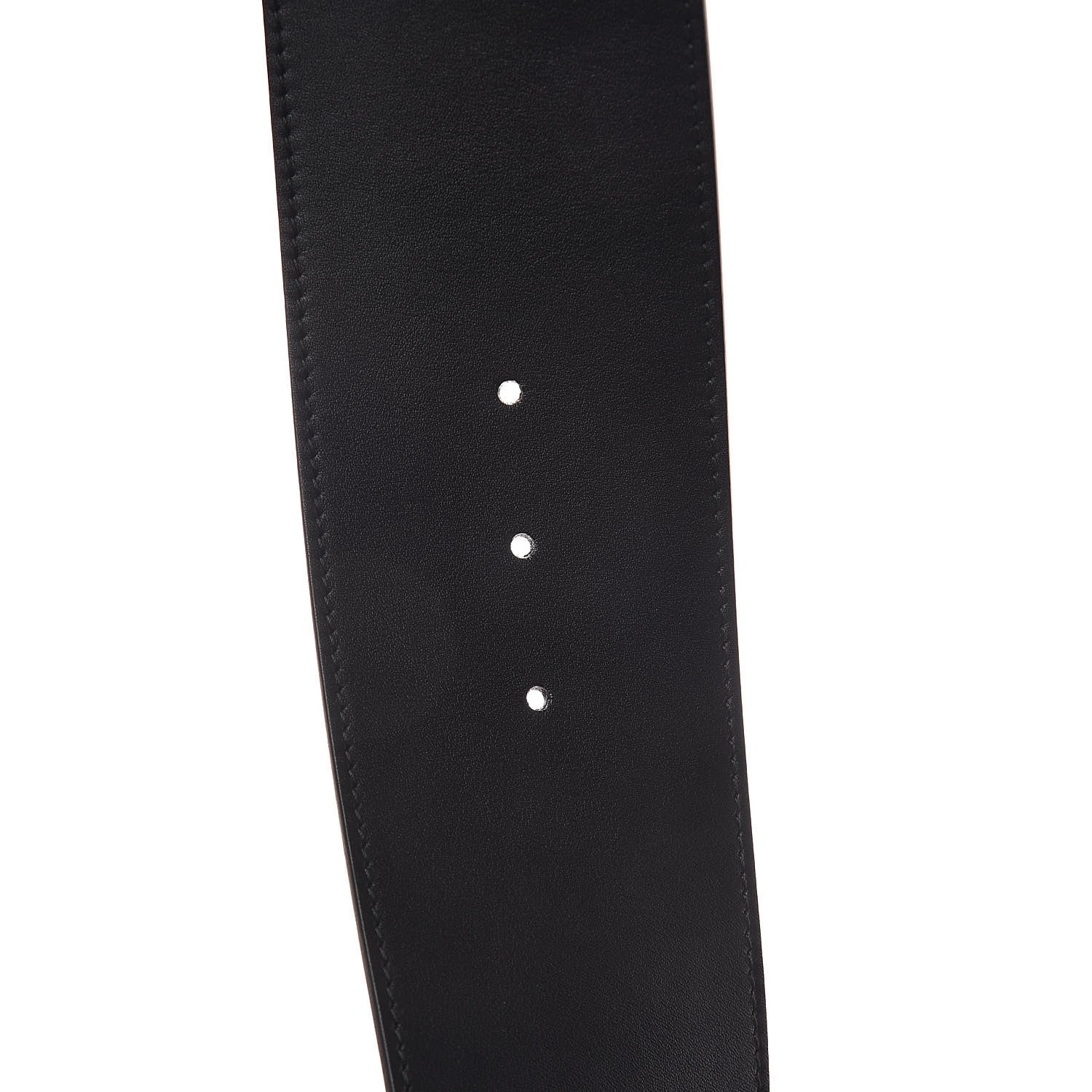 Gucci Moon Calfskin Pearl Double G 70mm Belt 85 34 Black Cream 6 of 7