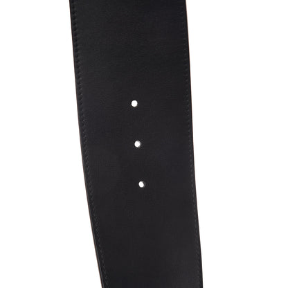 Gucci Moon Calfskin Pearl Double G 70mm Belt 85 34 Black Cream 6 of 7