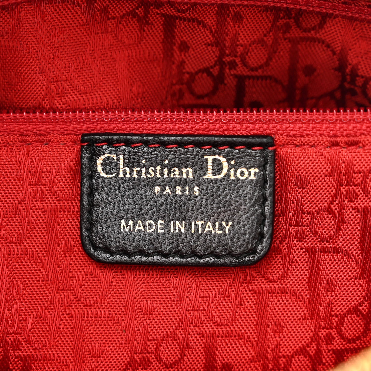Christian Dior Lambskin Cannage Medium Lady Dior Black 6 of 12