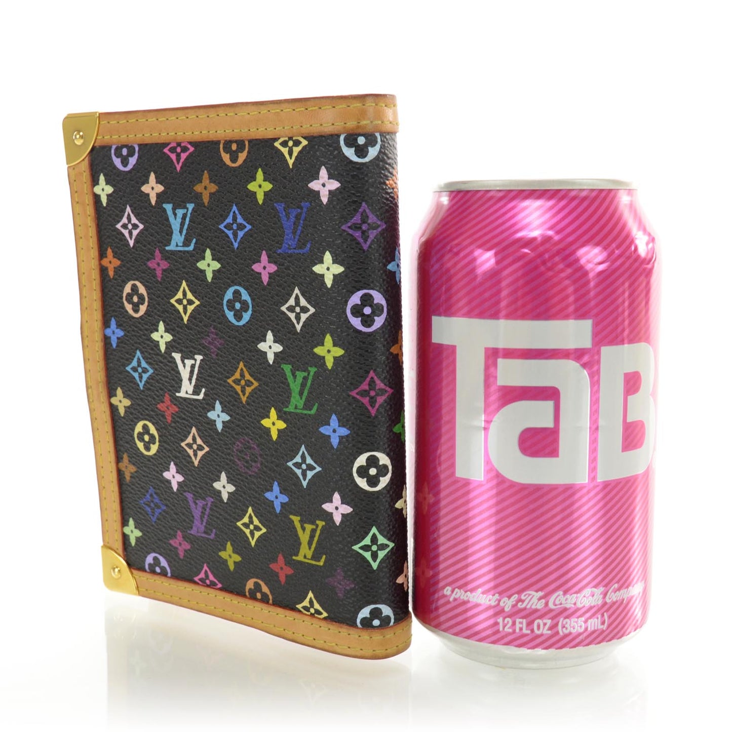 Monogram Multicolor Small Ring Agenda Cover Black