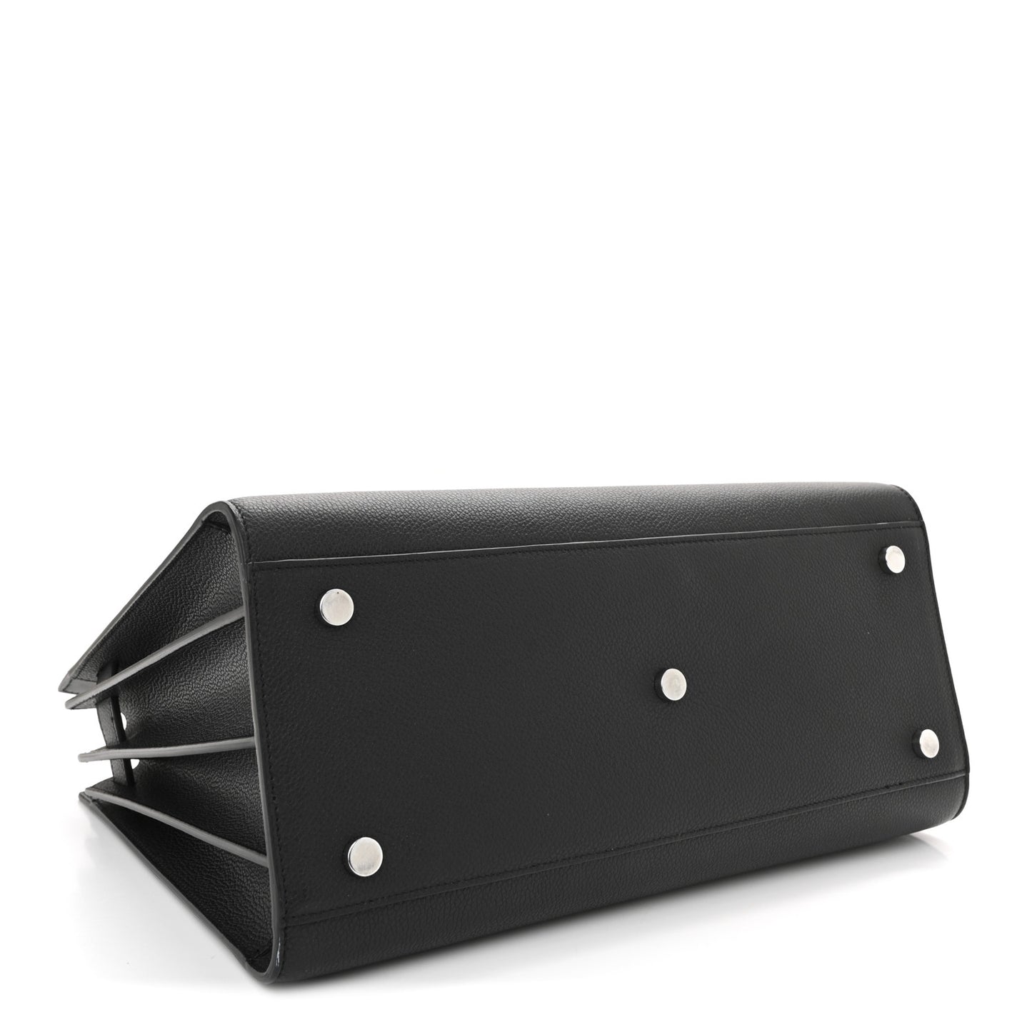 Grained Calfskin Small Sac De Jour Black
