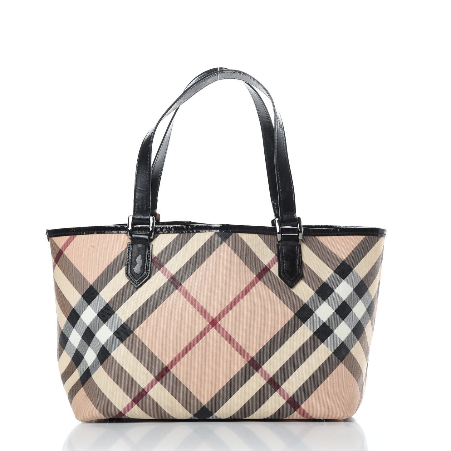 Nova Check Small Nickie Tote Black