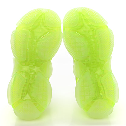 Balenciaga Fabric Mesh Clear Sole Fluo Womens Triple S Sneakers 35 White Fluo Yellow 5 of 10