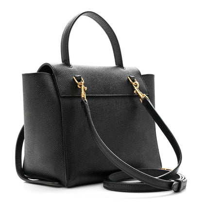 Celine Grained Calfskin Nano Belt Bag Black 3 of 10