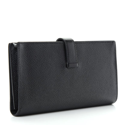Hermes Epsom Bearn Gusset Wallet Black 3 of 7