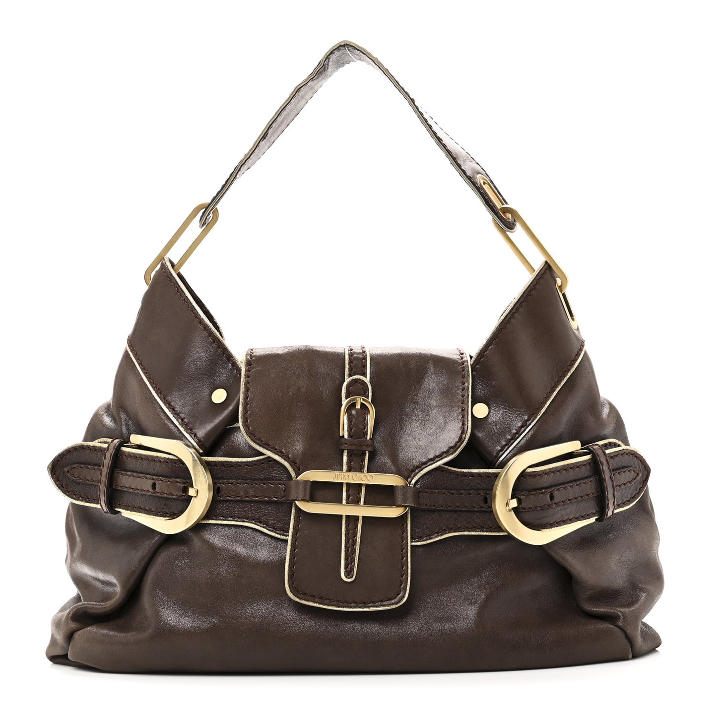 Calfskin Tulita Brown Gold