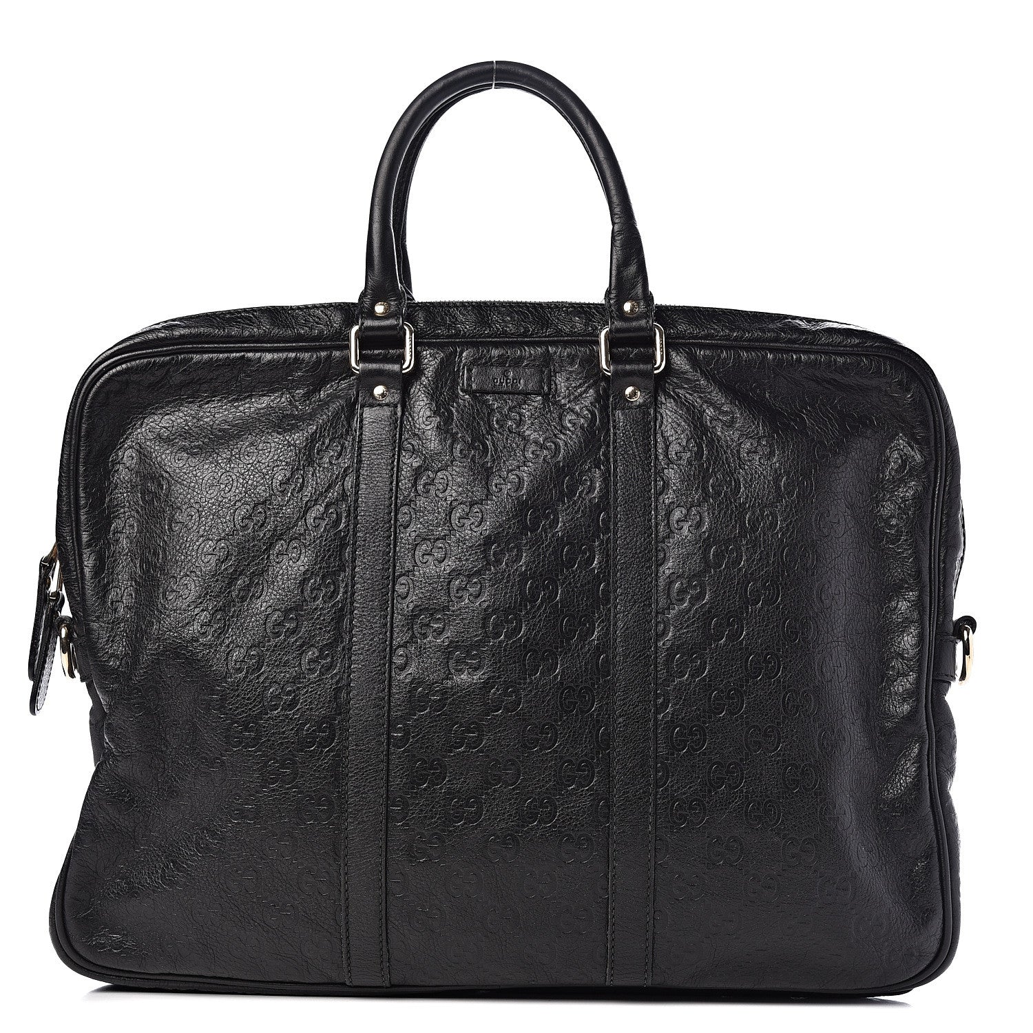 Gucci Guccissima Medium Briefcase Black 1 of 10