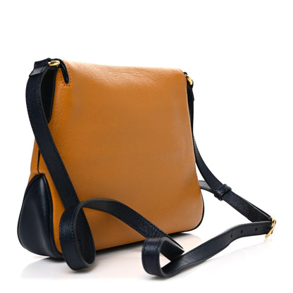 Gucci New Sakai Calfskin Lux Small Dahlia Messenger Shoulder Bag Yellow Black 3 of 10