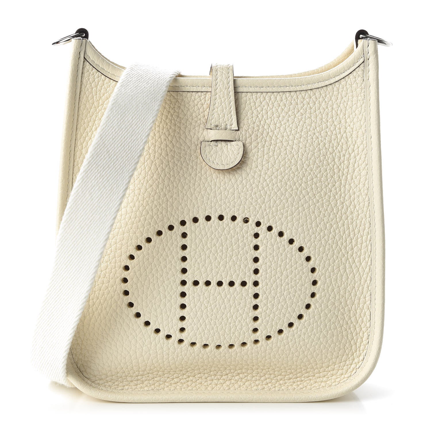Hermes Taurillon Clemence Amazone Evelyne TPM Nata Craie 1 of 10
