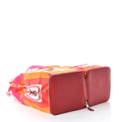 Hermes Buffle Brides de Gala Silky Pop Shopper Tote Rouge Garance 4 of 15