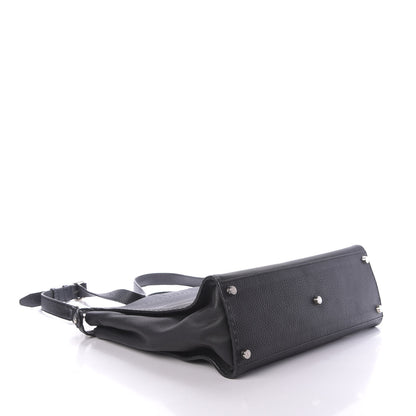 Fendi Cuoio Romano Selleria Monster Eyes Inlay Large Mens Peekaboo Iconic Essential Satchel Black Sunflower 4 of 13