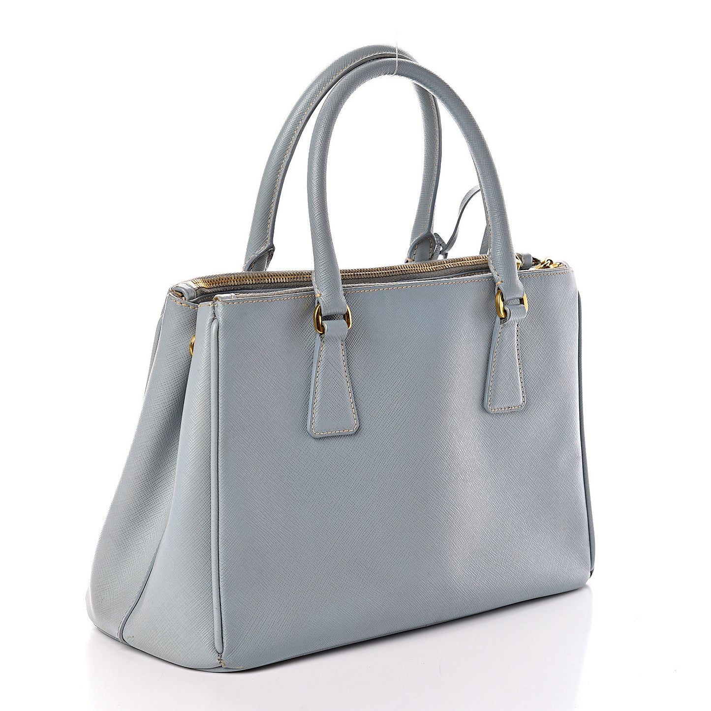 Saffiano Small Galleria Double Zip Tote Lago