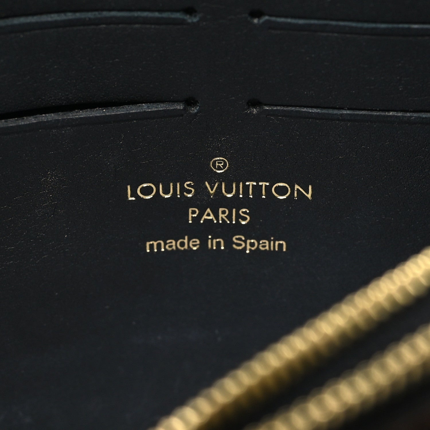 Louis Vuitton Damier Ebene Vavin Chain Wallet Black 8 of 12