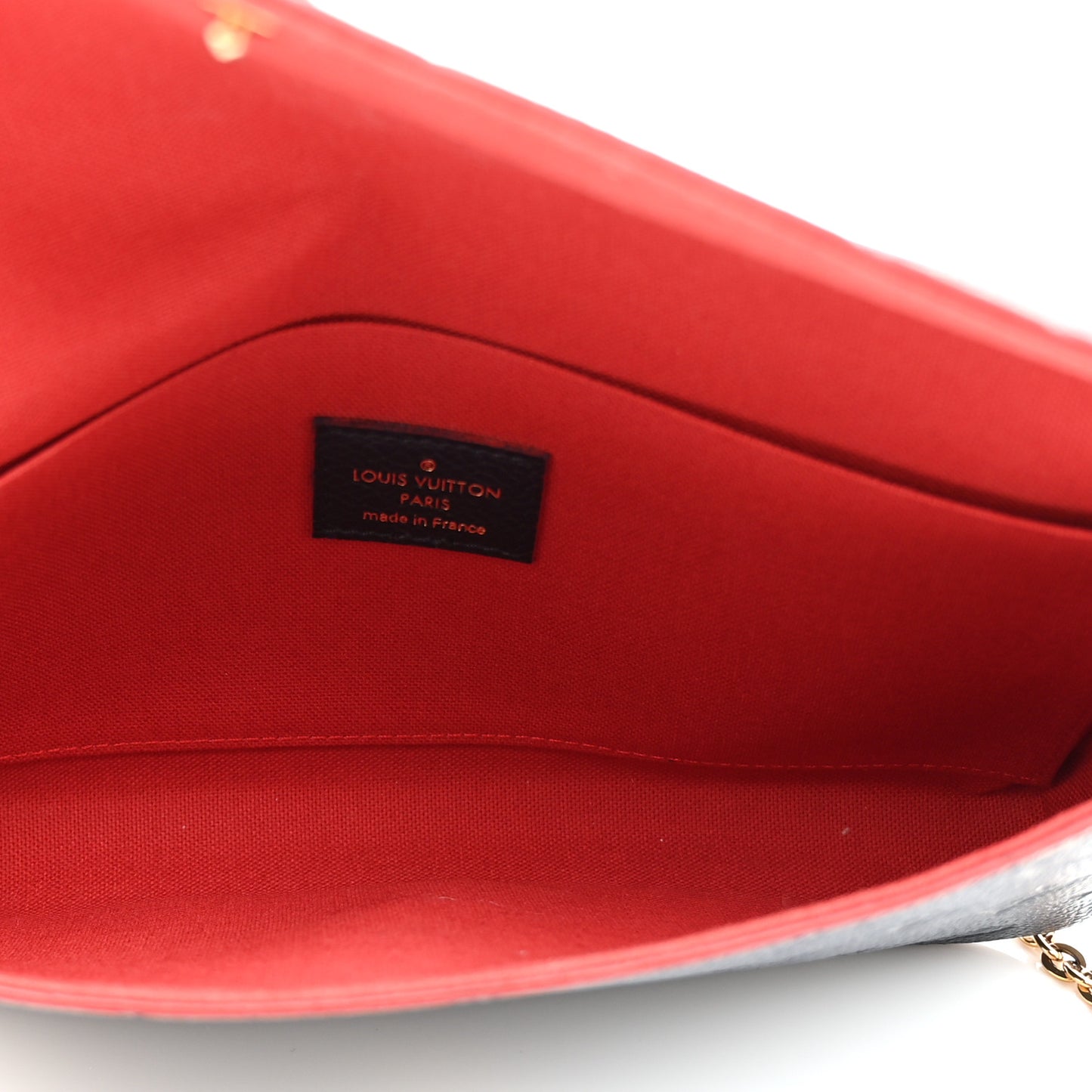 Empreinte Pochette Felicie Chain Wallet Marine Rouge