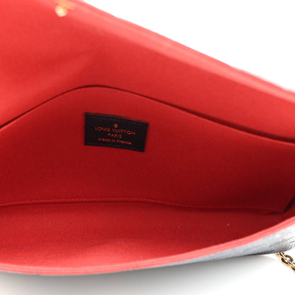 Louis Vuitton Empreinte Pochette Felicie Chain Wallet Marine Rouge 6 of 11
