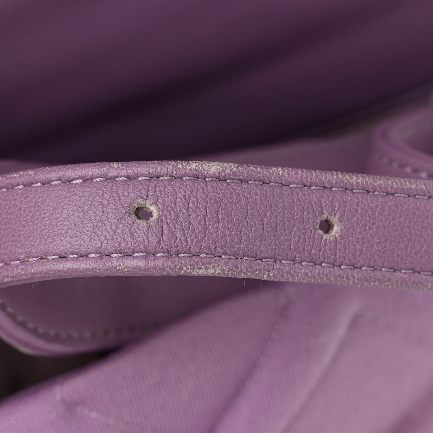Chanel Jersey Quilted Chanel 19 Waist Bag Purple 11 of 13
