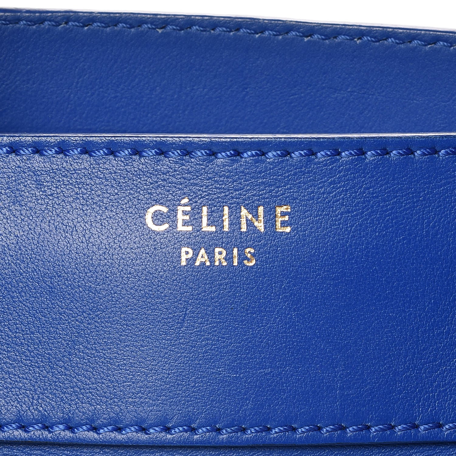 Celine Smooth Calfskin Mini Luggage Royal Blue 6 of 15