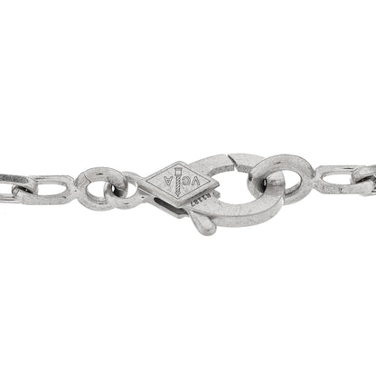 Van Cleef & Arpels 18K White Gold Chalcedony 5 Motifs Vintage Alhambra Bracelet 3 of 3