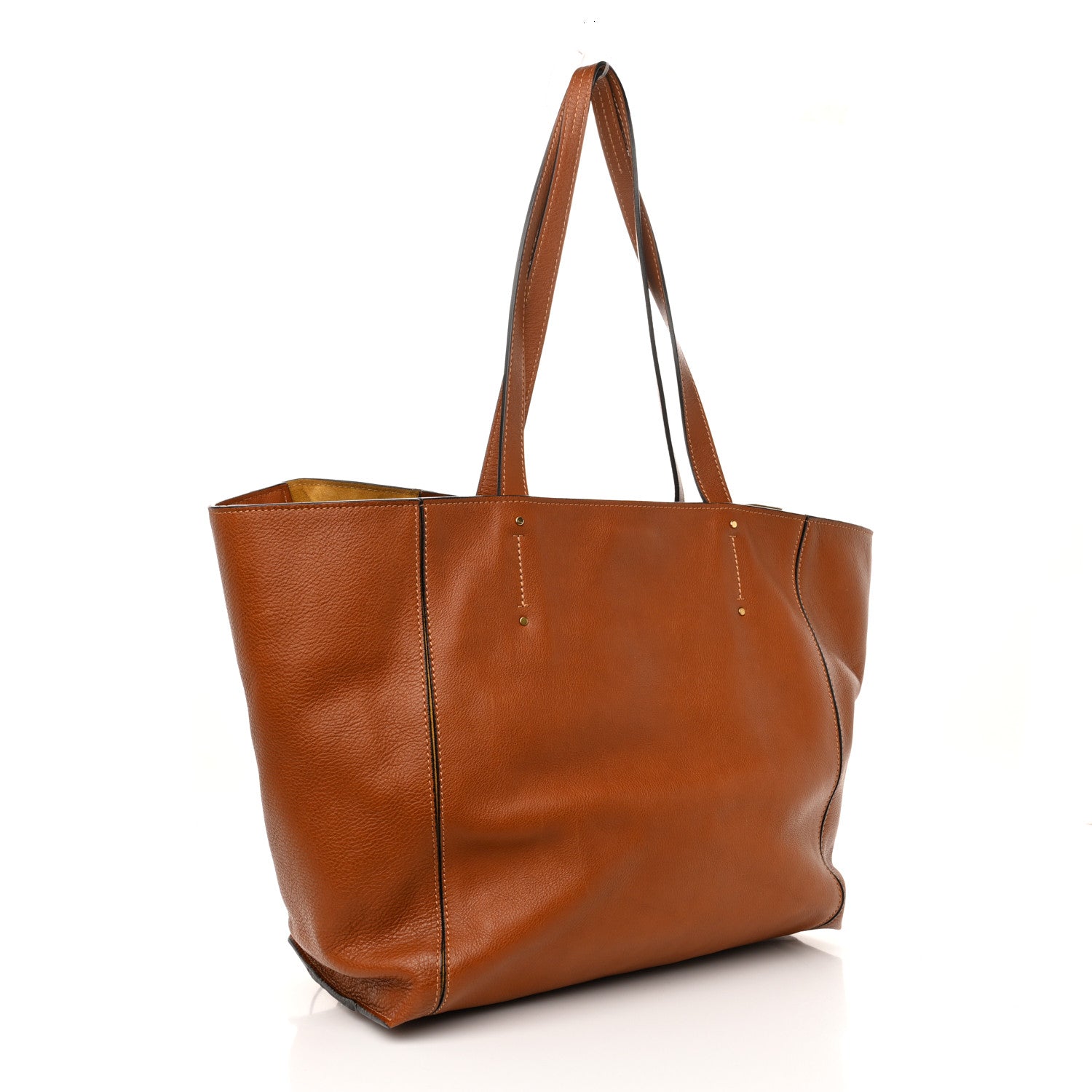 Chloe Smooth Calfskin Medium Milo Shopping Tote Caramel 3 of 10