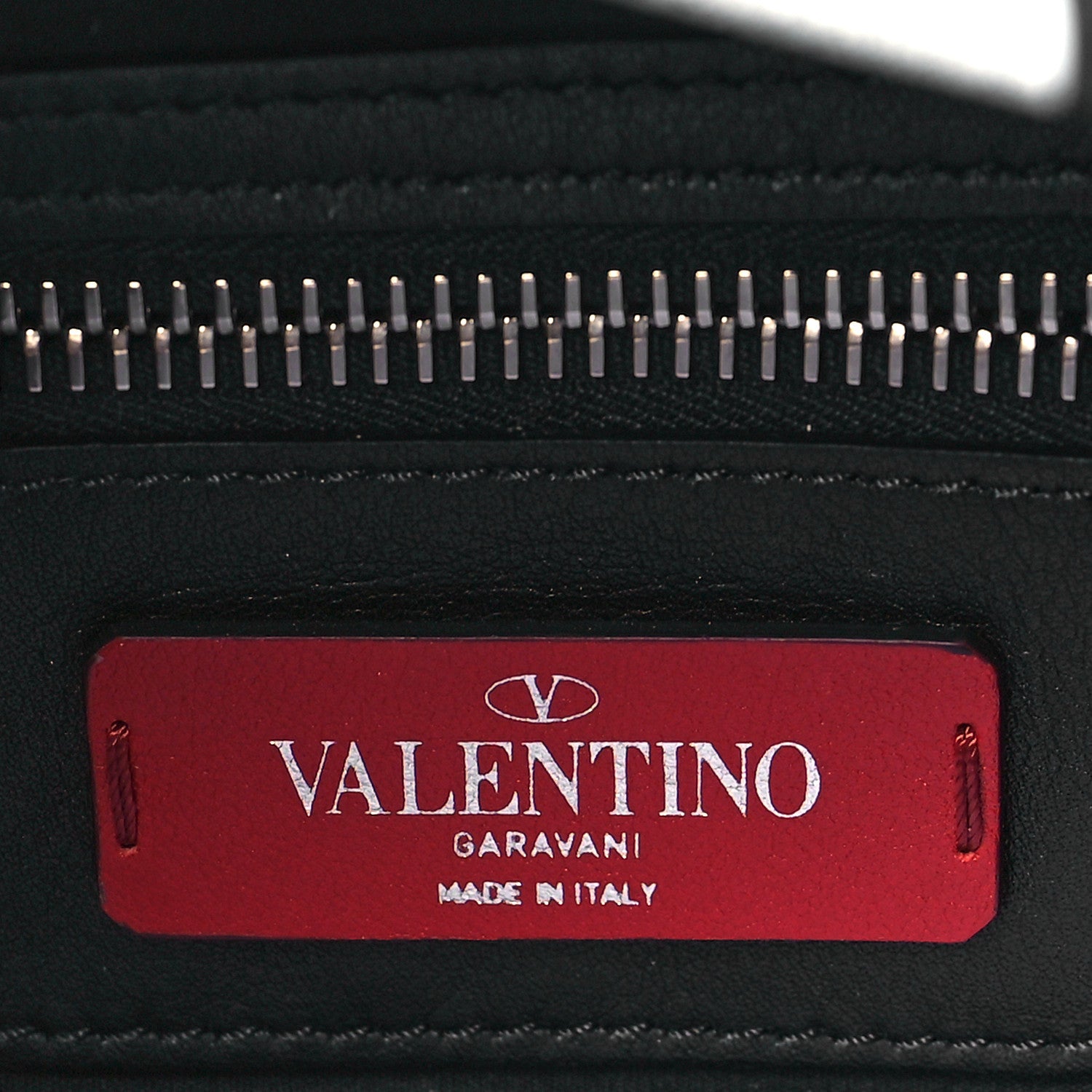 Valentino Garavani Calfskin Go Logo Belt Bag Black White 6 of 10