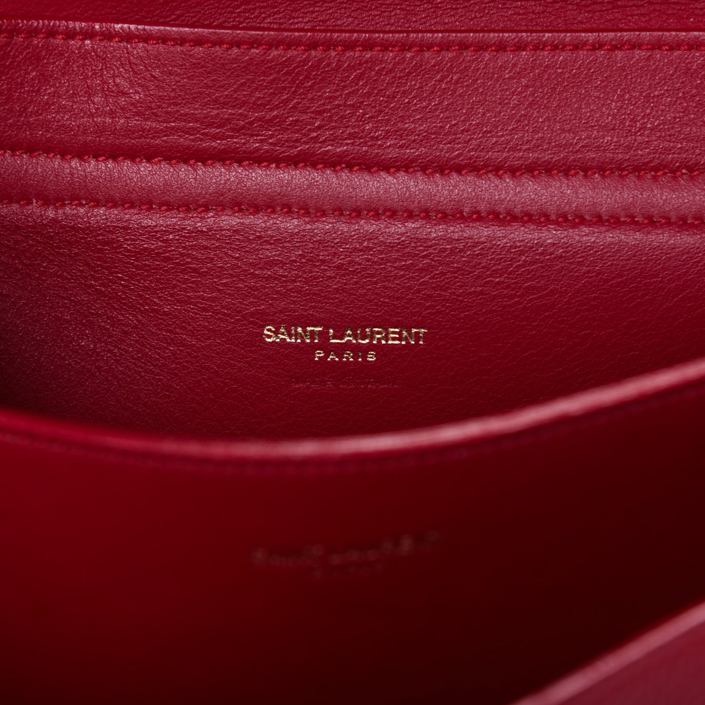 Grained Calfskin Small Moujik Top Handle Bag Red